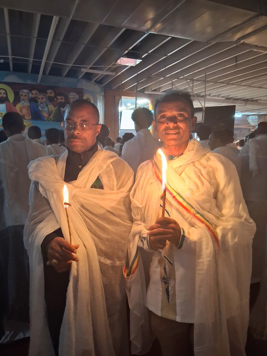 DCMOCA's tweet photo. This weekend, MOCA Director Carey joined community members at St. Mary’s Ethiopian Orthodox Church to honor Fasika (Ethiopian Easter) — one of the most sacred and deeply spiritual celebrations in Ethiopian tradition. https://t.co/JlqXlv7ZLE
