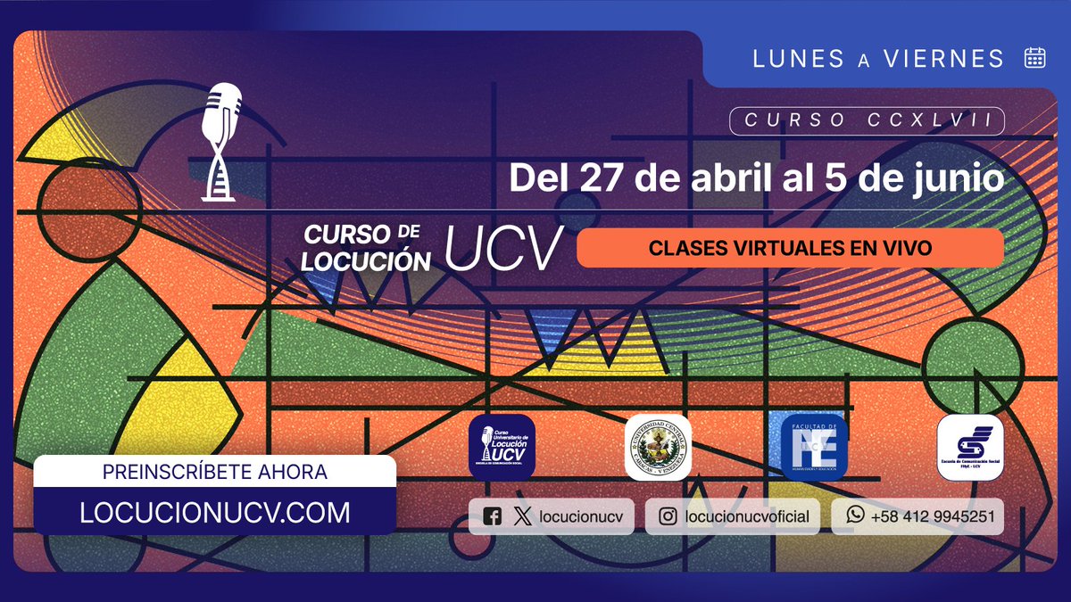 Curso Locución UCV tweet media