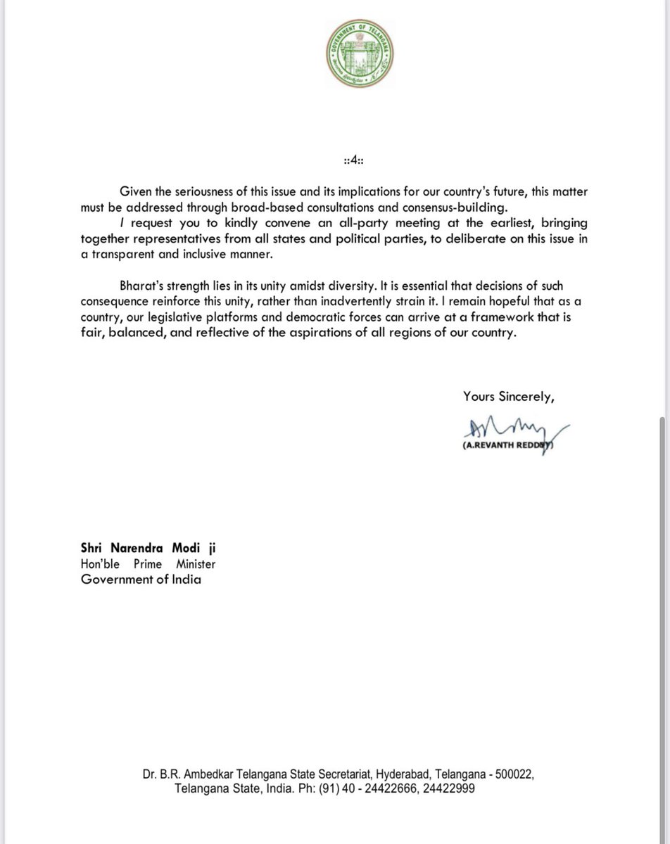 Revanth Reddy tweet media