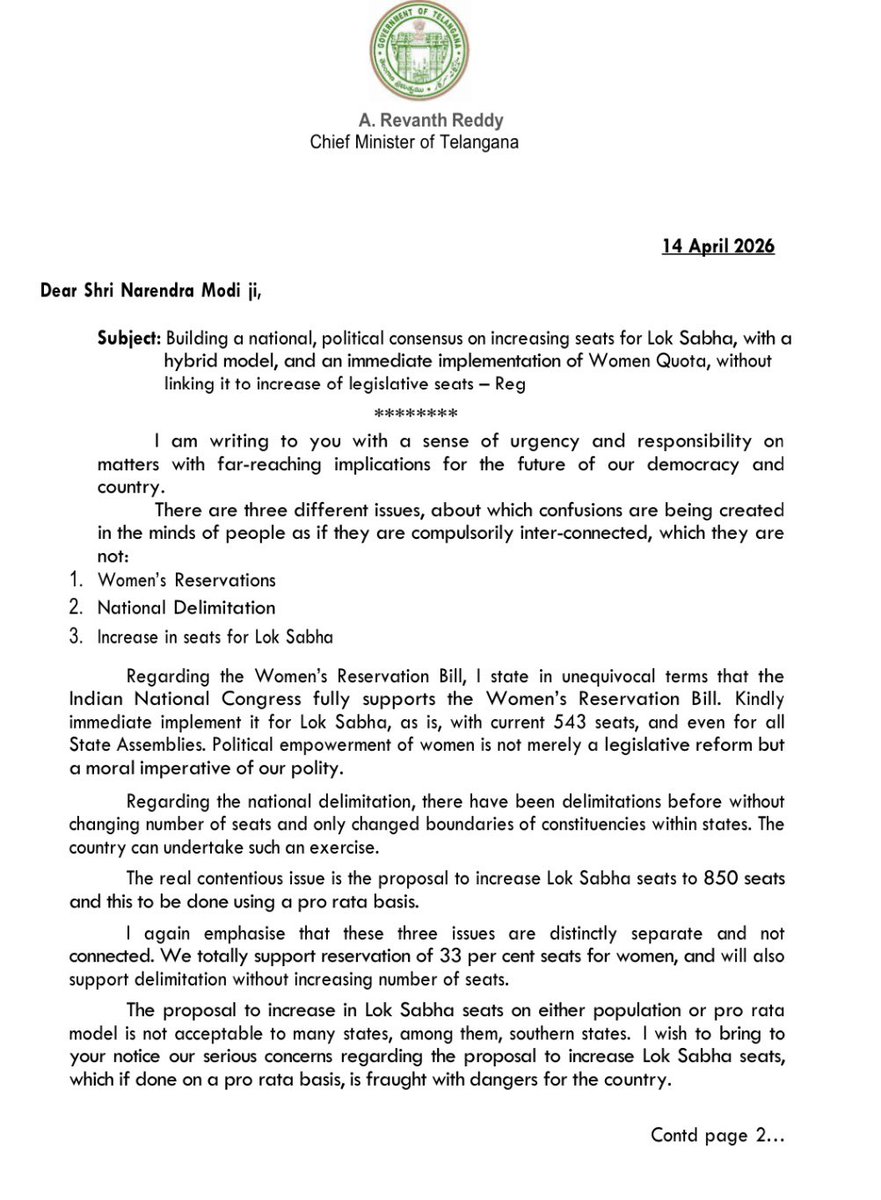 Revanth Reddy tweet media