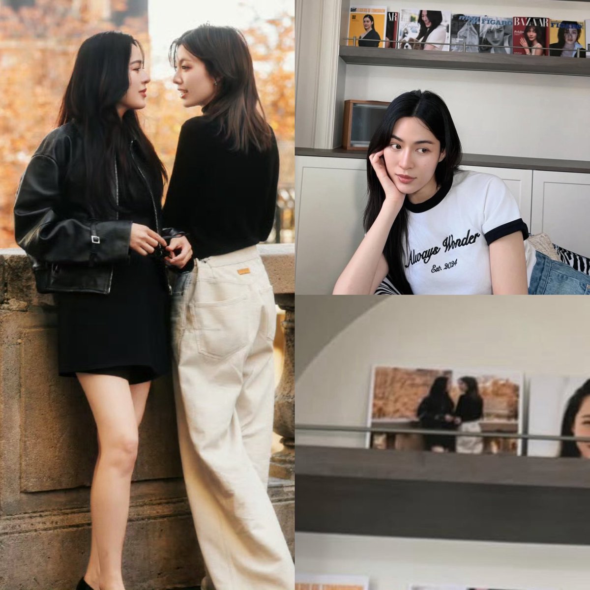 LING HANGING THIS PICTURE OF HER AND ORM IN PARIS IN HER NEW HOME IS EVERYTHING TO ME 😭