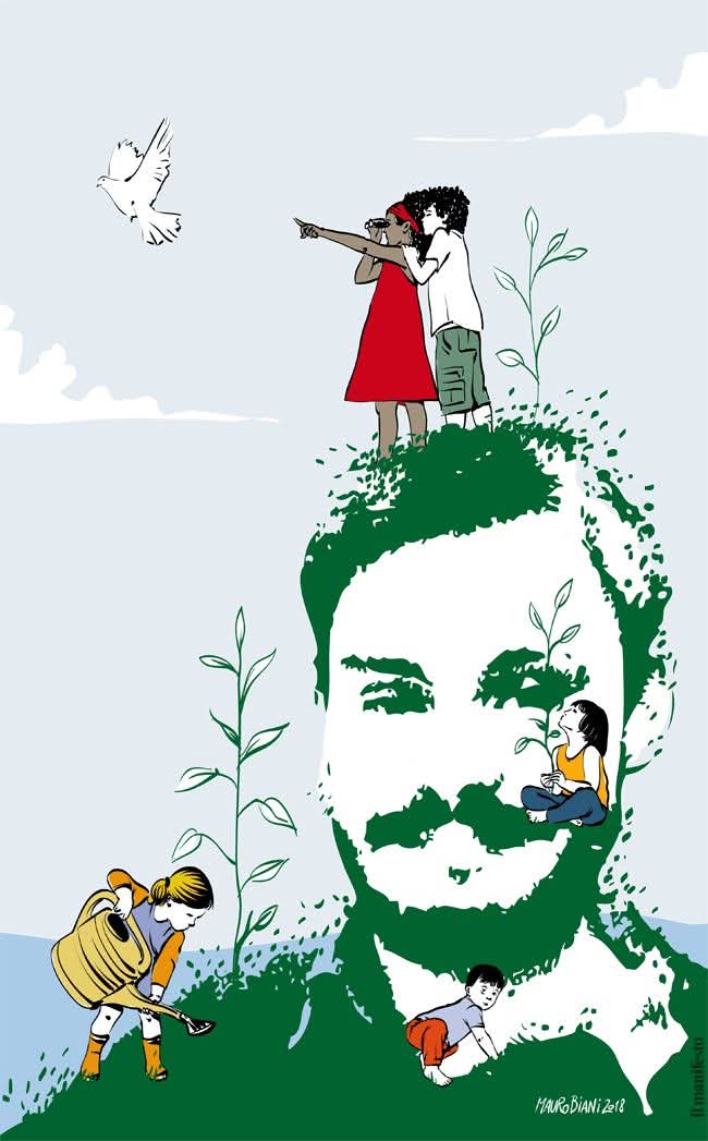 GiulioSiamoNoi's tweet image. 14 è per noi #scortamediatica.
L'affetto, la vicinanza e il sostegno di questi giorni per la famiglia Regeni è un'onda potente e pacifica, che nessuno potrà fermare.
Grazie 💛!

Riproponiamo questo disegno di Biani che amiamo particolarmente

#14aprile #veritaegiustiziaperGiulio