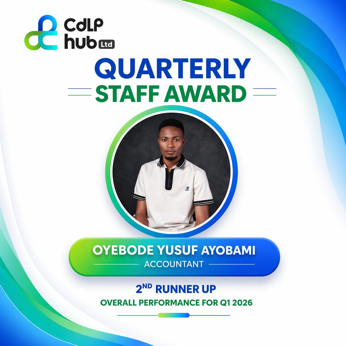 conceptdelapaix's tweet image. We proudly recognize our outstanding team members for their exceptional performance in Q1 2026.
 Your dedication, hard work, and impact continue to drive our success.

Congratulations to our Quarterly Staff Award winners! 👏

#CDLPHubLtd #StaffAward #TeamExcellence
