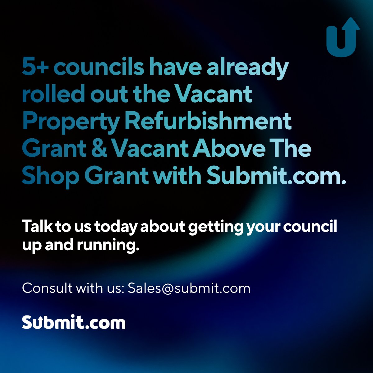 submitdotcom's tweet image. 5+ councils are already ahead with Submit.com, streamlining the digitisation of Vacant Above The Shop Grant and Vacant Property Refurbishment Grant applications.

Ready to get started? Contact us: Sales@submit.com 

 #GrantsManagement #Vacantproperty #Digital