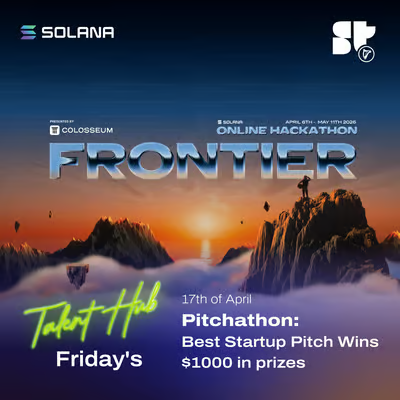 superteamIE's tweet image. Colosseum Check-Ins &amp;amp; Pitchathon 🎙️💬

📍 17 April, 9:30 - 18:00 @dogpatchlabs
📌 Review your progress by our team
🧷 Refine your pitch for @colosseum
🏆 1,000 in Prizes

🔗🔽