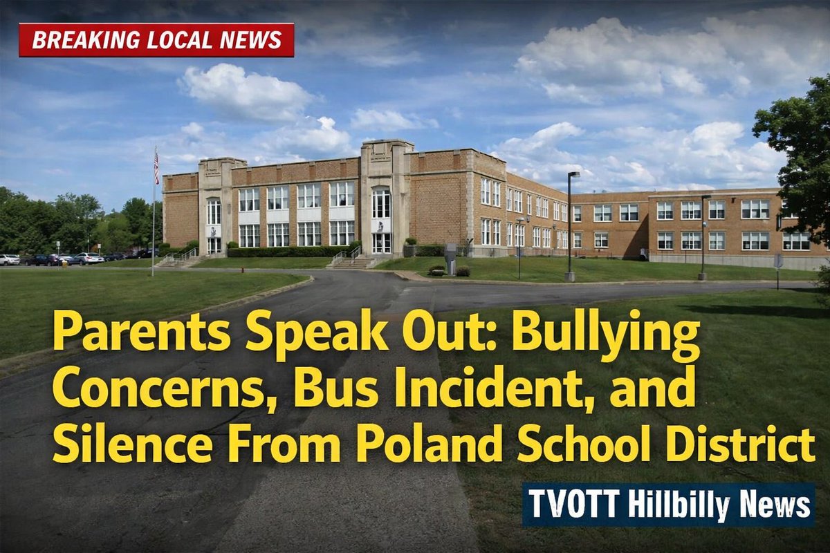 tvottog's tweet image. TRUTH TUESDAY: Poland parents are speaking up.

Reports of bullying, safety concerns, and a bus incident during a snowstorm.

We reached out to the district. No response.

thehillbillynews.com

#TruthTuesday #PolandNY #SchoolSafety #Bullying #LocalNews #TVOTT