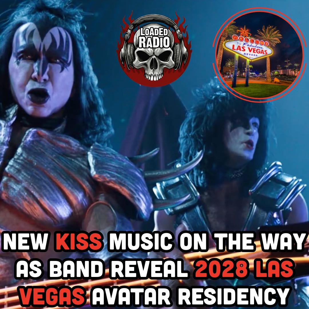 loadedradio's tweet photo. KISS is back in the studio. 🎸🔥

Gene Simmons confirms NEW KISS MUSIC is finished and will debut at their 2028 Las Vegas avatar residency. Why they're snubbing the Sphere and going "Full 4D":

https://t.co/lRlBv5Qmaa
#KISS #NewMusic #LasVegas #GeneSimmons #MetalNews https://t.co/H4b0iFc7UP