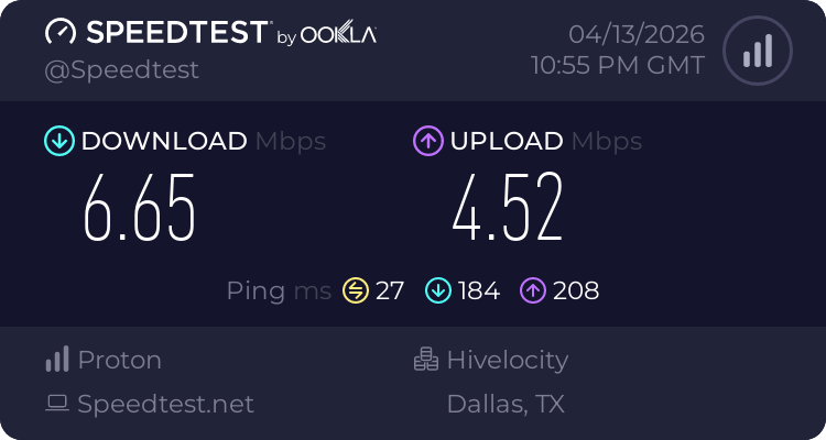 TwilightLinkabl's tweet photo. Update for you all on my internet speed, I am not sure what was the issue but I believe I have fixed it and know what caused it to lag yesterday.  But looking at the two images the higher numbers are today's speeds, I am going to be able to stream again today.  Check back later for updates.