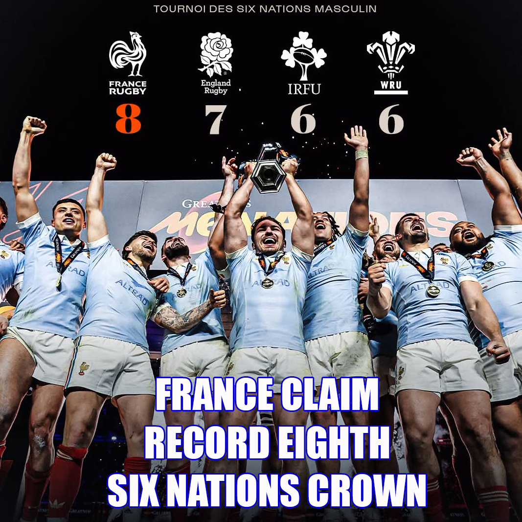 TigersSuper's tweet photo. Drama, tries, and history. France clinch back-to-back Six Nations titles after a sensational battle with England, one of rugby’s greatest ever finishes.
Read more... https://t.co/0MJtA3hsSB

#RugbyForAll #SixNations #FranceRugby #Champions https://t.co/cV4z85J2Yu