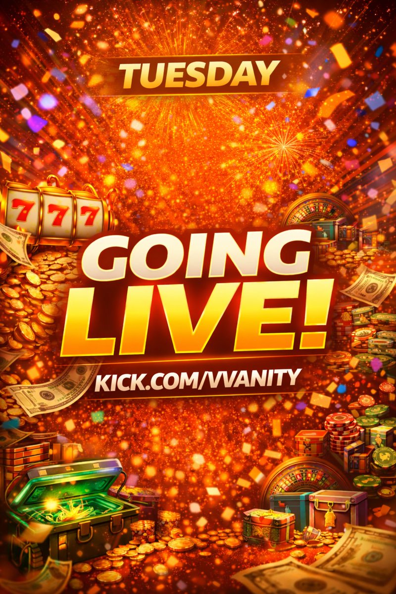 VvanityStreams's tweet photo. ⏳ 5 MIN WARNING ⏳
Booting up and starting HOT tonight 😈💥
Early gang tap in.
👉 https://t.co/RRLf2nP7TX

Entertainment only. 21+ where required. Gamble responsibly.
#LiveIn5 #KickStreaming #StreamerLife #Gaming #LiveNow #GambleResponsibly https://t.co/IkcCVMWeE6