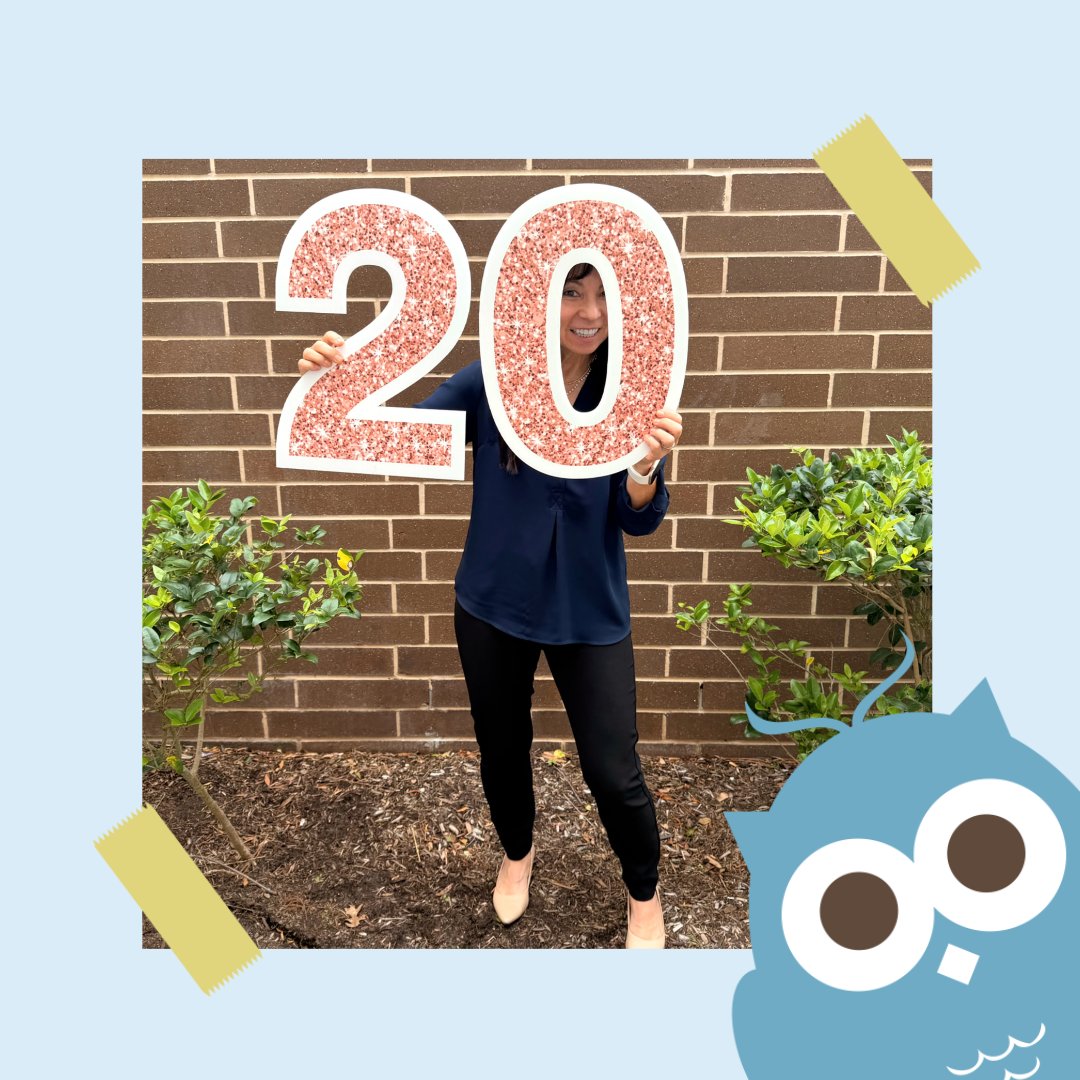 Cheers to twenty-somethin' years 🥂 with Karen, one of our fabulous scheduling coordinators! ✨ We are so grateful to have this true gem 💎 as part of the Hughes &amp; Cozad Orthodontics family.  #StaffAnniversary #WorkAnniversary #Celebrate