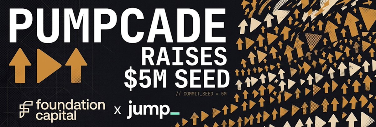 pumpcade's tweet image. We're proud to announce that we have closed another oversubscribed funding round for $5M

We're bringing on @jump_ for their expertise in revolutionary decentralized technology and are excited to have @foundationcap double down on fast paced instantly resolved markets

Pumpcade.
