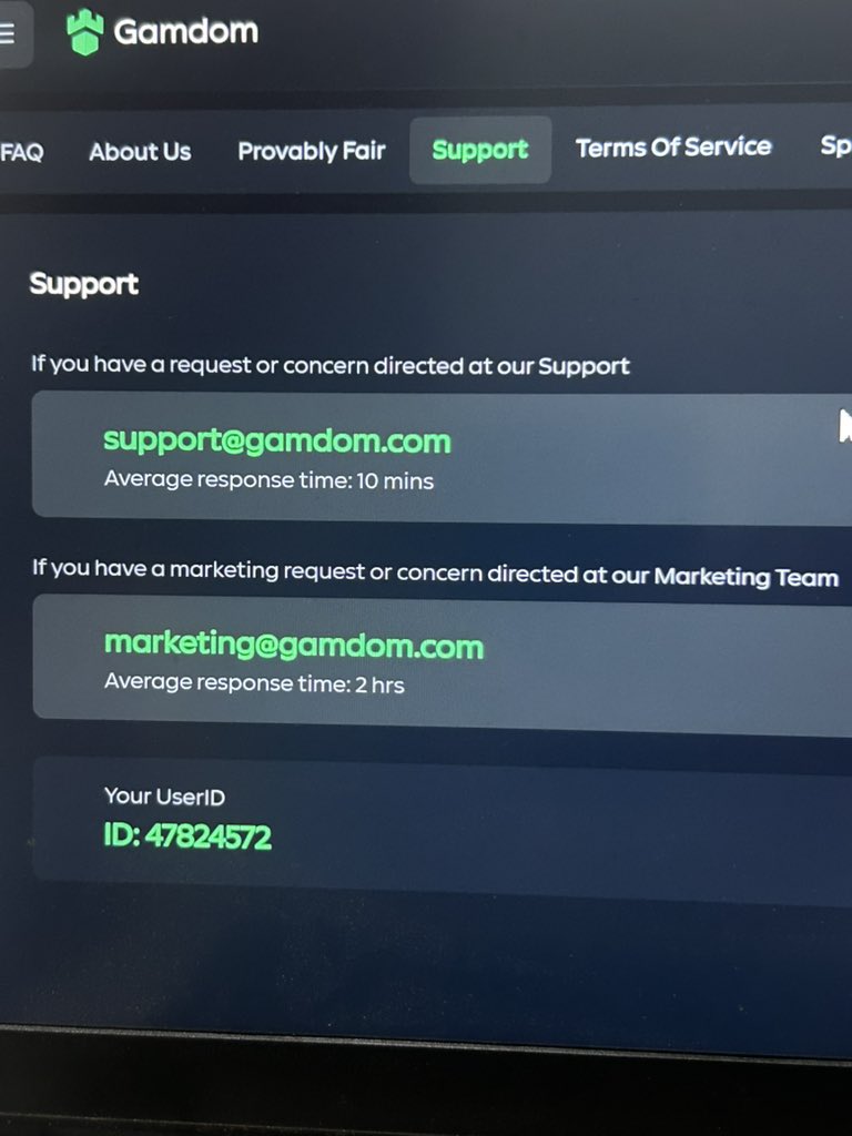12Vengeance's tweet photo. @gamdom My dream is to get my withdrawal back 🥲🥲🥲🥲
Id: 47824572
No response via mail and live support https://t.co/t8BOC3MEre