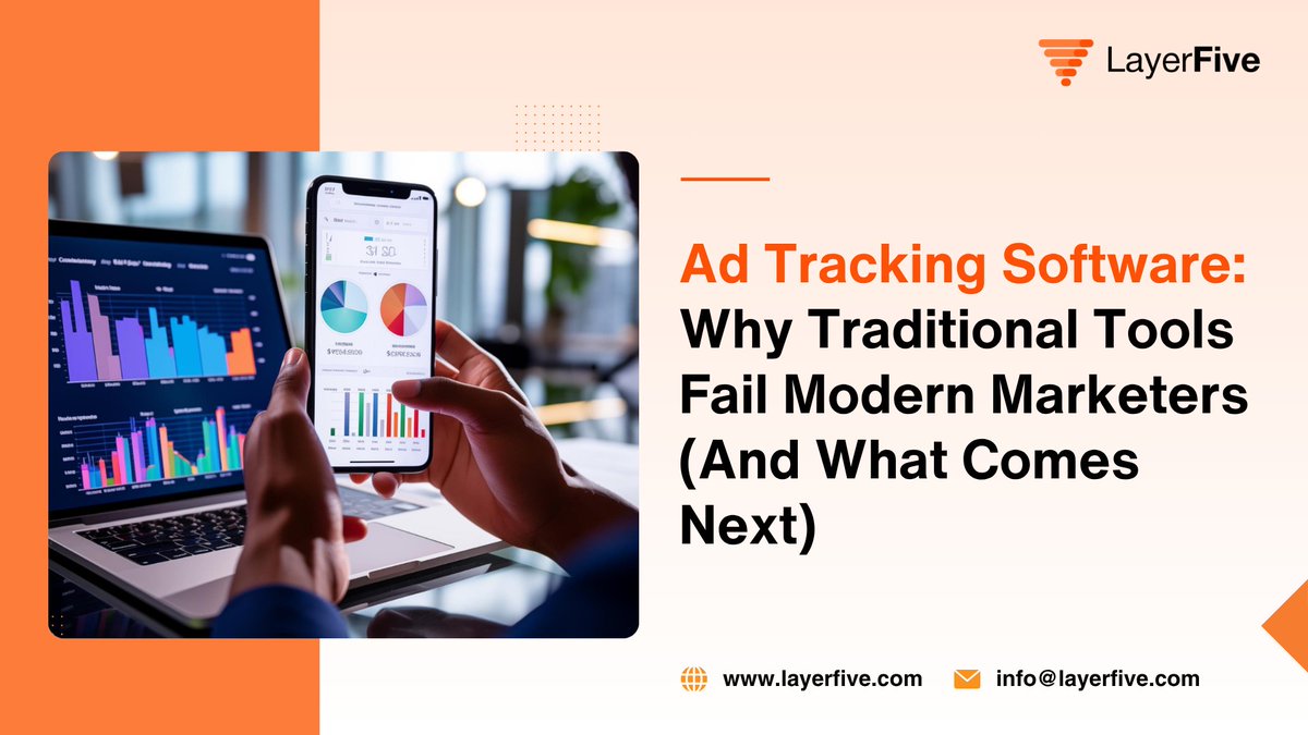 Ad Tracking Software: Why Traditional Tools Fail Modern Marketers (And What Comes Next)

Book a 30-min sync: cal.com/layerfive/sync…

#AdTracking #MarketingAttribution #PerformanceMarketing #MarketingAnalytics #FirstPartyData #MarTech

layerfive.com/blog/ad-tracki…