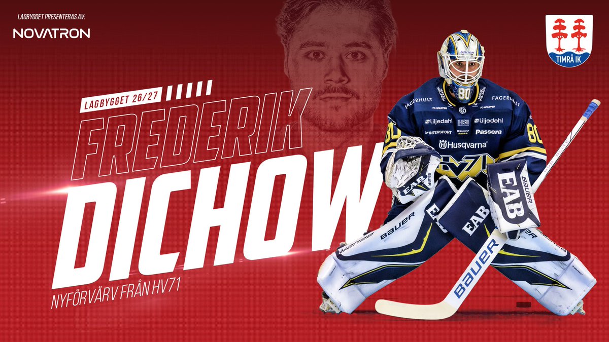 Timrå IK är idag glada över att presentera ett viktigt tillskott på målvaktssidan. Den danske landslagsmålvakten Frederik Dichow ansluter till klubben från HV71. Avtalet är skrivet över två säsonger. 

Läs mer på timraik.se 

#timraik