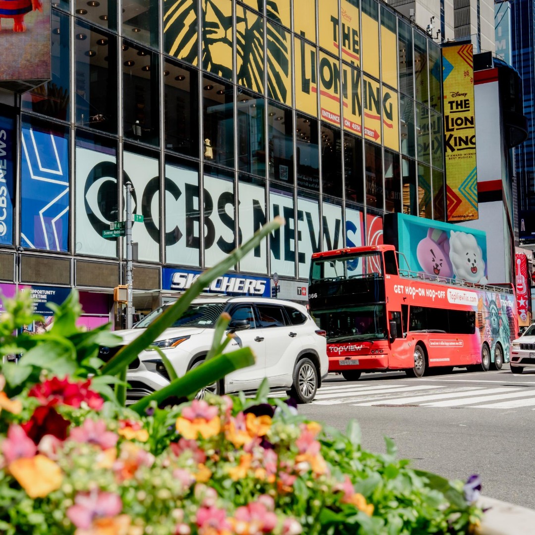 When you see iconic red rolling through NYC… yep, that’s us 🚗