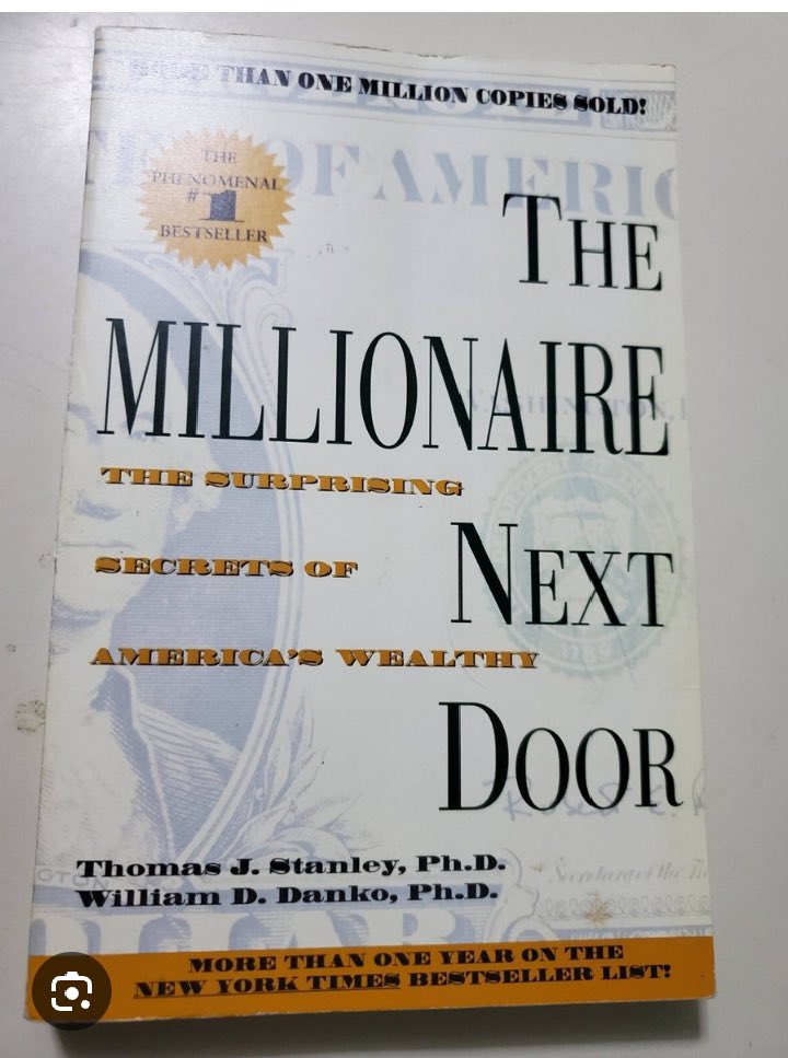 theluminariesb's tweet photo. The Millionaire Next Door by Thomas Stanley &amp; William Danko destroys everything you think you know about wealth.

Most millionaires don’t look rich.

Real wealth is quiet, disciplined, and intentional.

Here are 5 money lessons: https://t.co/UYlOg5td4t