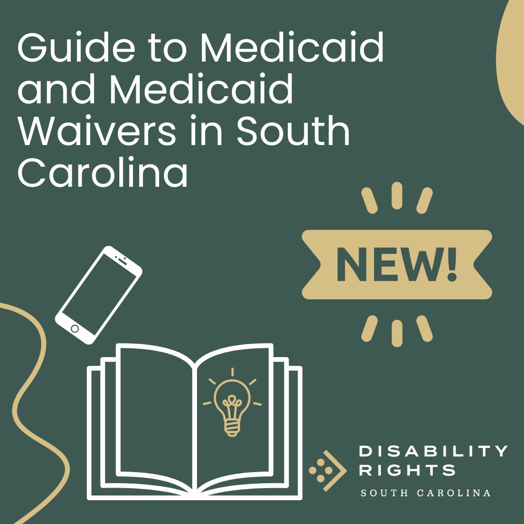 DisabilityRtsSC's tweet photo. Our Guide to Medicaid and Medicaid Waivers in South Carolina is here to help you navigate the system. 
✅ Easy to read
✅ Mobile-friendly website
✅ Free PDF download
✅ Covers applying for Medicaid, TEFRA, EPSDT, waivers, appeals, and more!
Comprehensive guide for anyone in the disability community
🔗 Check it out:  https://t.co/eWi7yOUtuo 
#MedicaidSC #DisabilityRights