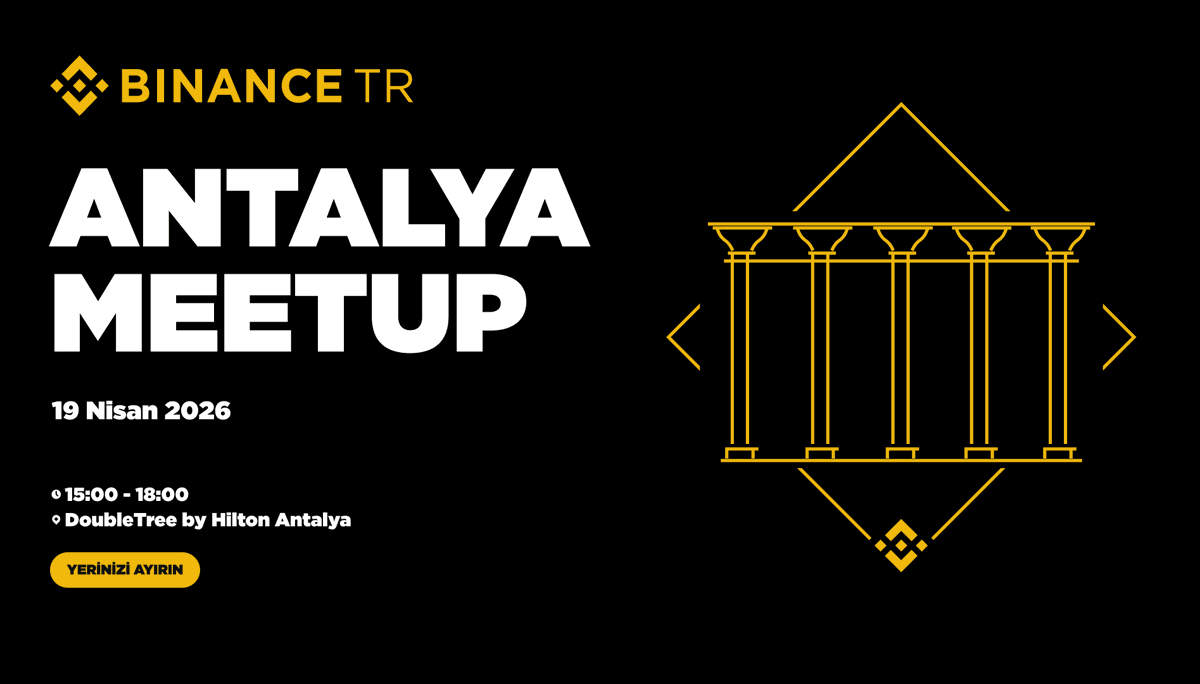BinanceTR's tweet image. Muhteşem Türkiye topluluğuyla bu kez Antalya’da buluşuyoruz 🇹🇷

Kripto varlık piyasasına dair ilham verici sohbetler, yeni bağlantılar ve sürpriz aktivitelerle dolu bir gün seni bekliyor.

Üstelik etkinliğe özel Bitcoin Buton yarışmasına katılarak iPhone 17 Pro Max 256 GB kazanma