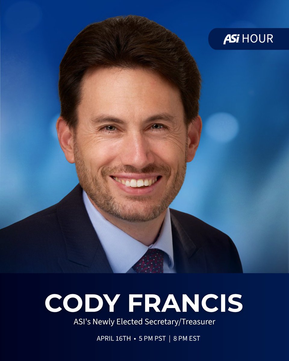 Join us for ASI Hour on Thursday, April 16 as Greg Perry, ASI VP for Membership, sits down with Cody Francis — pastor, church planter, evangelist, and now ASI's Secretary/Treasurer. They'll talk about his journey, his vision for the role, and how ASI members can stay connected