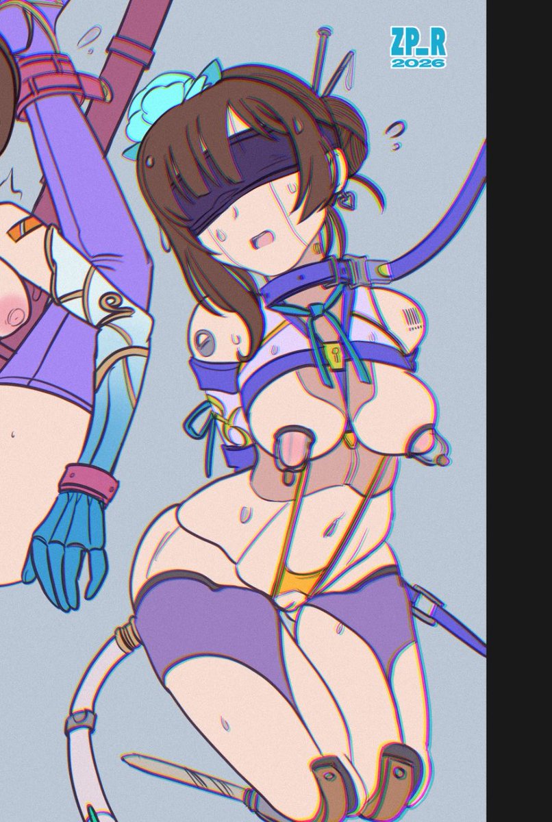 配色終わって影付け。 