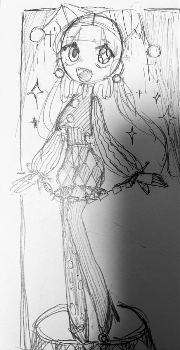 aya30375751's tweet photo. 即興で描いた子が可愛い��ら自慢🎪 https://t.co/JvxgREwhaM