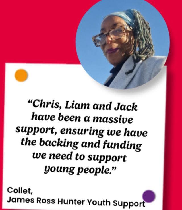 JRHYScommunity's tweet photo. Thanks for all the support and all that you do in keeping our community goal on #safety #youngpeople #wellbeing #publichealth #12yearslater #VoteLabour⚘️ @ChrisBestUK @Jack_Lavery @CllrCurran sharing our new @daisypin green added for hope &amp; prosperity for our future generations https://t.co/m54aJ1E7X8
