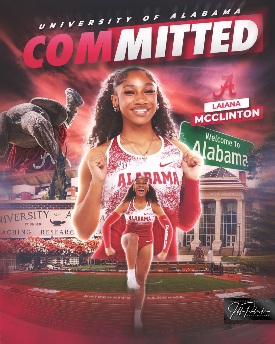 JeffPalicki's tweet photo. Track committed graphic for university of Alabama 🔥 🐘 link in bio to order your custom sports graphic today 🔗 #UniversityOfAlabama #Alabama #TRACK #CollegeAthlete https://t.co/qgxW43F79y