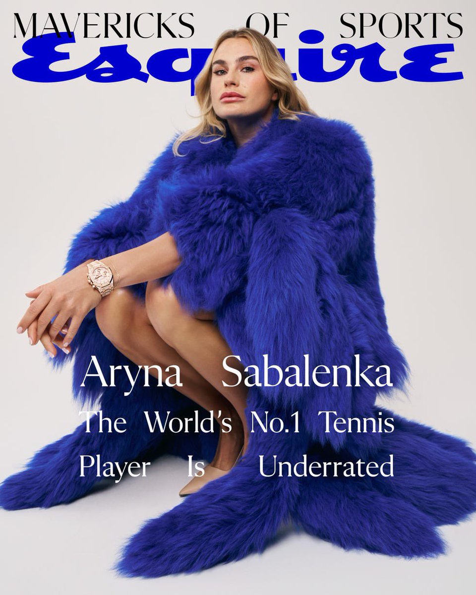 Aryna Sabalenka for Esquire. 

💙🐯