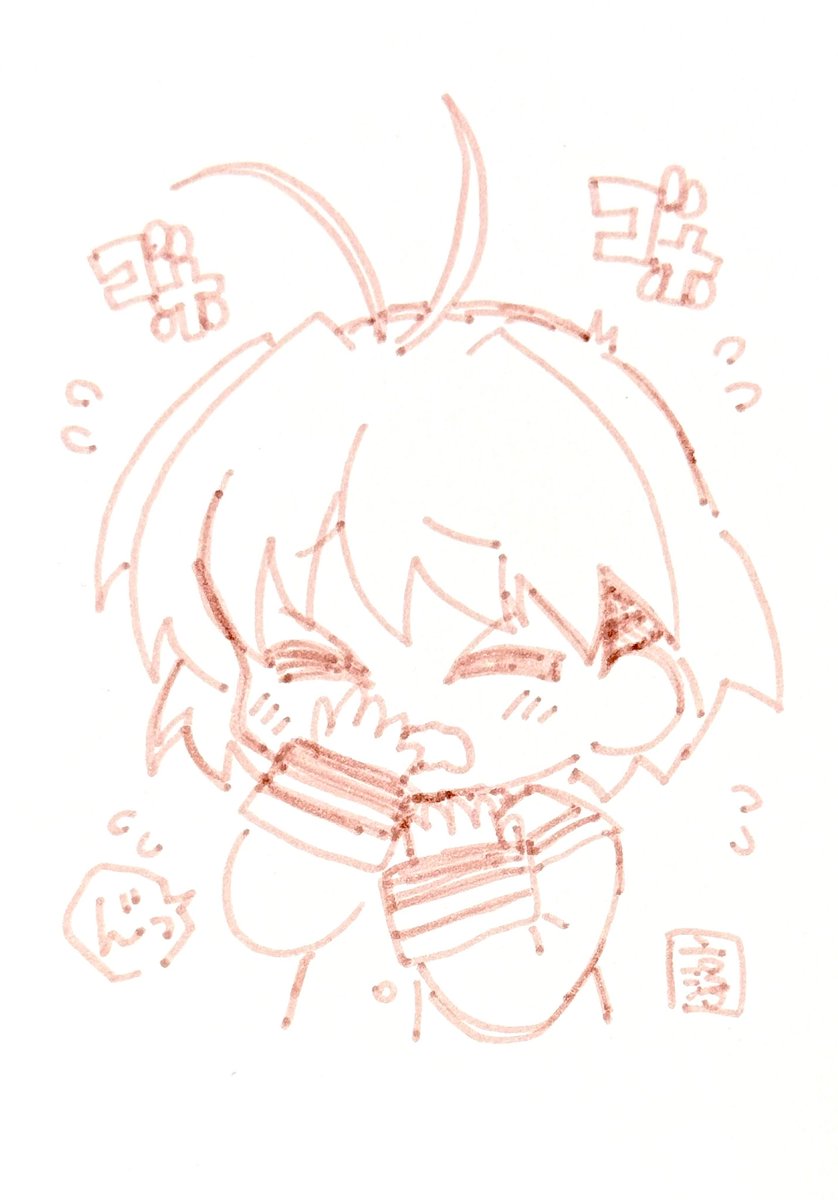 1353日目のアナログイラストはCLANNADの古河渚です。
昨日に続き今日も油性マーカーの臭いで咳き込んでしまうので水性ペン一発描きのみです。早く元気になりたいです!
