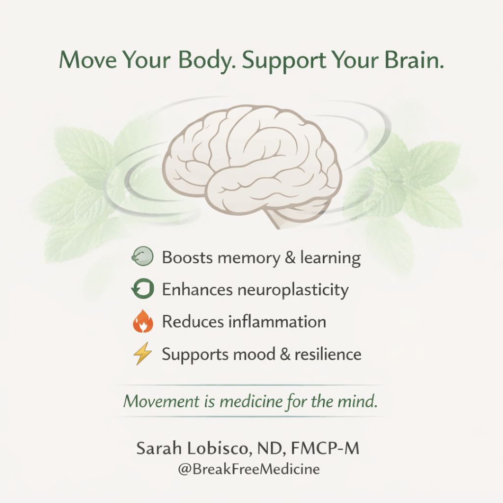 DrLoBisco's tweet image. 🌿 Small, consistent steps can change the way you think, feel, and function. Watch my video + article for brain-boosting movement tips + extra resources: buff.ly/dvYxHDc 

#BrainHealth #FunctionalMedicine #MovementIsMedicine #MindBodyConnection #HolisticHealth