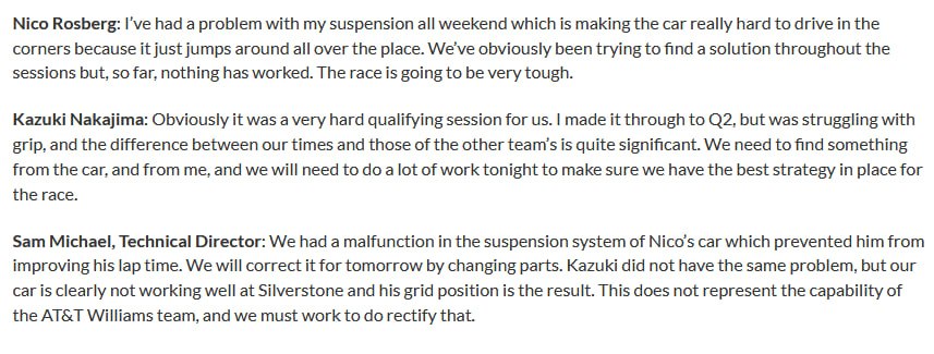 rosbergvet's tweet photo. just fuck nico i guess idk how he survived williams nico is a saint https://t.co/R1r1wuA8JE