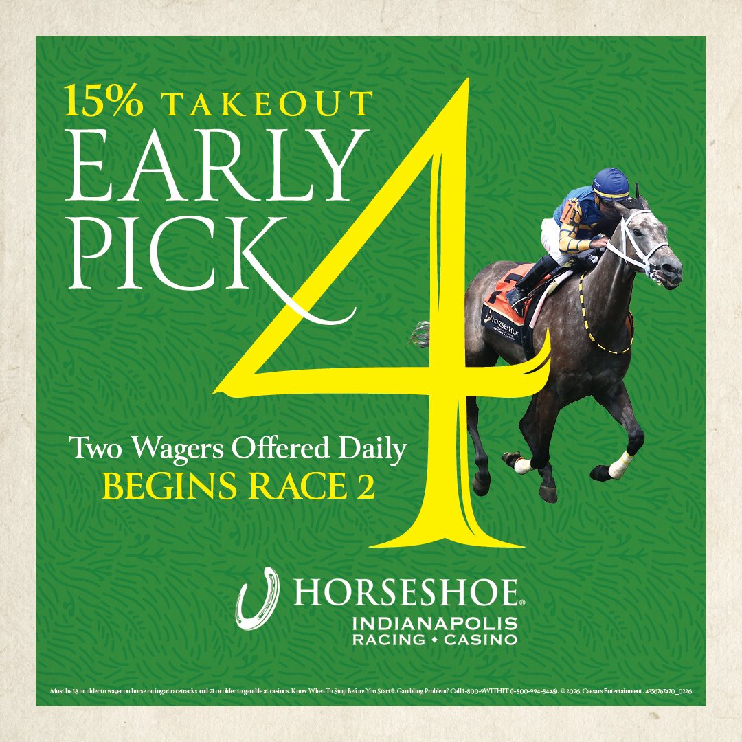 JohnGDooley's tweet image. Did someone say 15% takeout? Carpe Diem @HSIndyRacing (Fast). #HorseRacing #Indiana