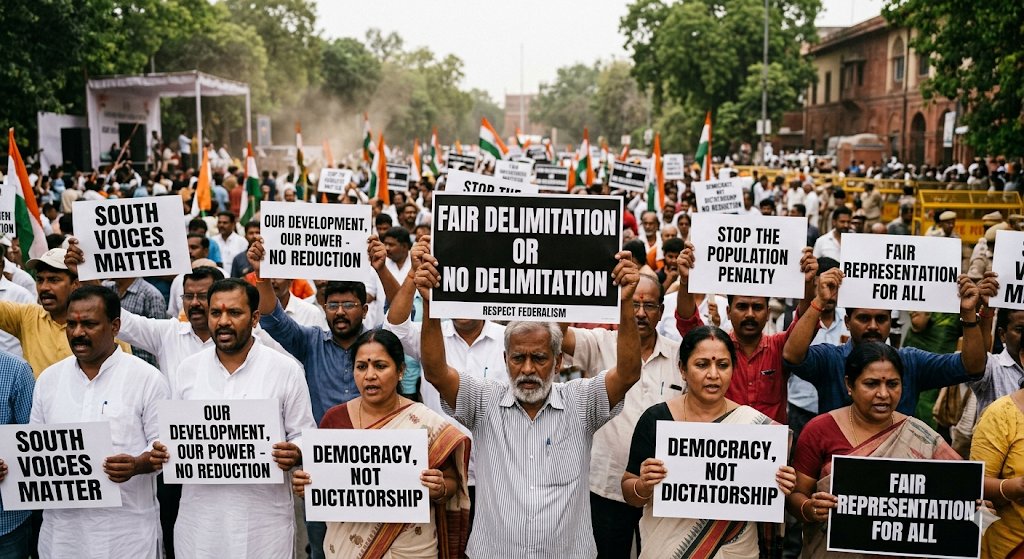 ChekrishnaCk's tweet photo. I request all the concerned state people to Join hands. 🤜🤛

It's now or never. Let put aside our political affiliations and demand Fair Delimitation. 

Our Representation Matters. Our voices Matters. 

#FairDelimitation https://t.co/tprikMuf2h