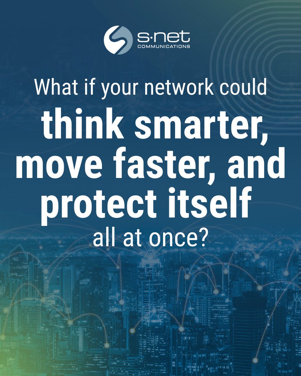 SNetConnect's tweet photo. What if your network could think smarter, move faster, and protect itself all at once? 👉 https://t.co/ZfGwGh65F8

#SDWAN #Security #Cybersecurity #Cloud #Network #ManagedServices https://t.co/HqNqYxfZlY