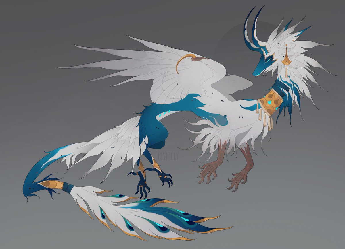 rinkilly's tweet image. Hey #PortfolioDay ! 
I'm Rinky or Rinkilly, a freelance digital artist who loves drawing dragons, creatures, and everything in between :3