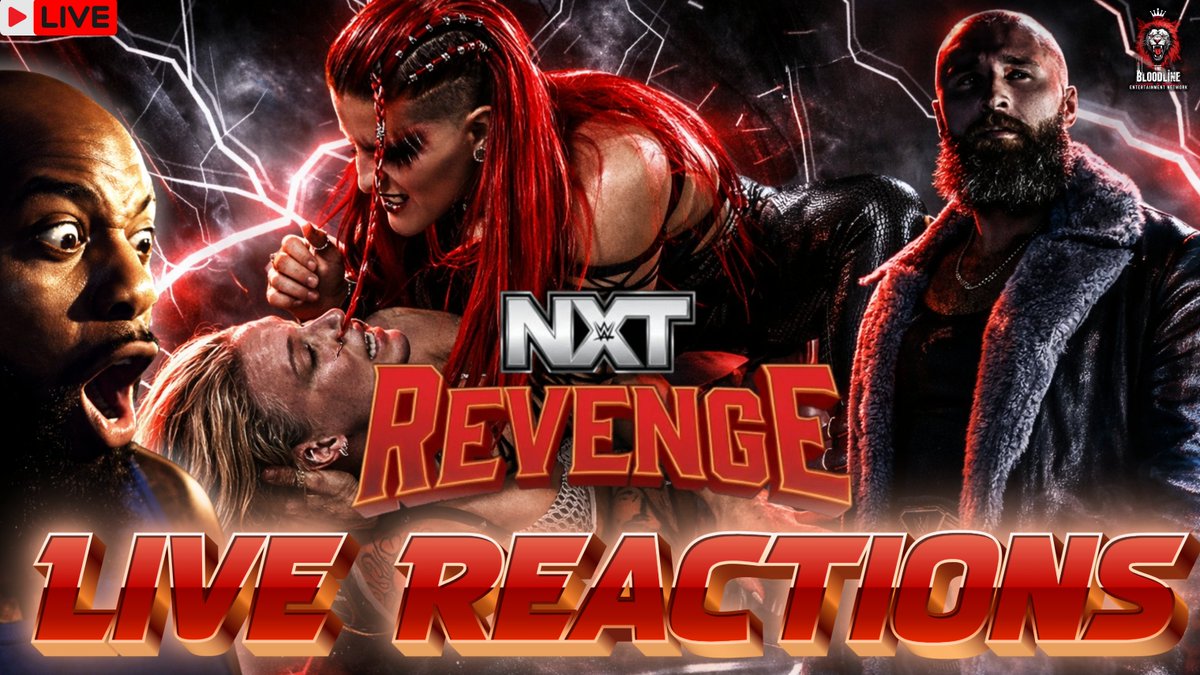 Clark_Wrestling's tweet photo. 🚨 WE GO LIVE AT **6PM CST** FOR **WWE NXT REVENGE** 🚨

The Bloodline Family already knows what time it is 😤☝🏾
Tonight we’re locking in for **Tony D’Angelo vs Ethan Page**, **Lola Vice vs Jacy Jayne**, and **Joe Hendry in concert** as NXT Revenge kicks off tonight. 

🔥 Pull up and watch with me LIVE: https://t.co/8MYPCOTyWg
🟣 Twitch: https://t.co/cFZS4mk3RO
🟢 Kick: https://t.co/FjXAQIBQDR

💬 Bring your predictions
⚡ Bring that Tribal Chief energy
👑 And don’t forget to ACKNOWLEDGE ME

#WWENXT #NXTRevenge #WWE #WatchAlong #WrestlingCommunity #LiveStream #TonyDAngelo #EthanPage #LolaVice #JacyJayne #JoeHendry