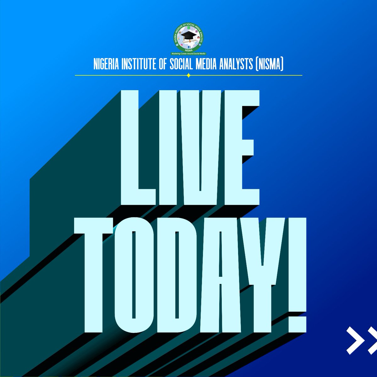 officialnisma's tweet photo. LIVE TODAY! JOIN US ☑️ https://t.co/0P49SF4PsH