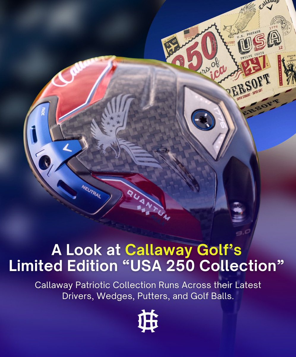 golfheadz's tweet image. Callaway debuts the USA 250 Collection #callawaygolf