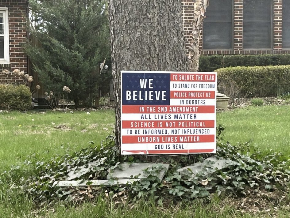 KevinKijewski's tweet image. Living with my family on a main road right here in Birmingham, I see every day what @mich_enjoyer is calling out. Several of our neighbors have the usual progressive yard signs out front, but ours has this one instead. It might not be the most popular choice around here, but it’s