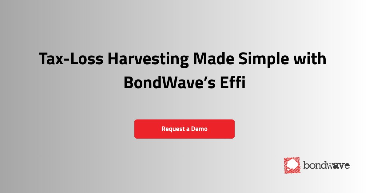 BondWaveLLC's tweet photo. Tax-loss harvesting is a powerful strategy for improving clients’ after-tax returns year-round, yet it’s often overlooked or managed manually using spreadsheets. 
 
Discover how Effi can streamline and simplify tax-loss harvesting by contacting us today: https://t.co/NxK3S7Zase https://t.co/KRtKhqFFf7