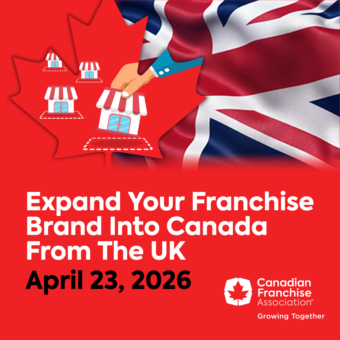 IFAWorldShow's tweet photo. Looking to expand your franchise into Canada? 🇨🇦
Join an exclusive webinar from @CFAFranchise designed for UK brands ready to tap into one of the world’s most attractive franchise markets! https://t.co/ZbR3jlRVYE

📅 April 23, 2026
⏰ 9:00-10:00 AM EST | 2:00-3:00 PM BST https://t.co/p4htaXqhiu