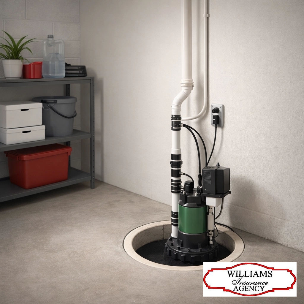 AgencyWilliams's tweet photo. Snow is melting! 🌊 Check your sump pump now. Dump a bucket of water in the pit to make sure it kicks on. 🪣 A few mins of prep saves a messy basement! Pro tip: Check if your policy has water backup coverage! 🏠 #SpringThaw #HomeMaintenance #FLX #InsuranceTips https://t.co/B2z0OhPDFq