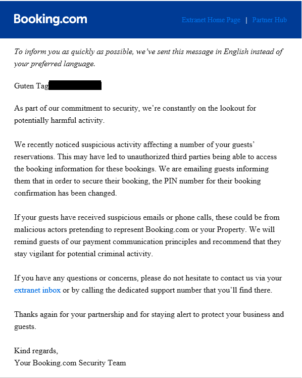 romestylez's tweet photo. @IntCyberDigest I rent some Appartements and on saturday i got this mail. Not the best way to handle this type of shit booking https://t.co/DFfytrR66G