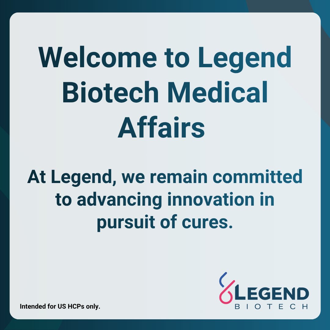 Legend Biotech Medical Affairs tweet media