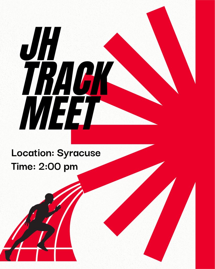 Track and baseball are in action today! Good luck to all of our athletes.