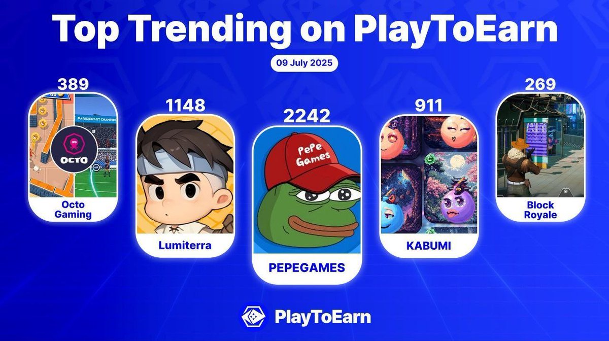PepeGamesHub's tweet image. Over the past year,
PEPE GAMES has grown into:

👥 Hundreds of thousands of users
🎮 A multi-chain gaming ecosystem
🌍 A truly global community

This isn’t just growth.
It’s the foundation for something bigger. 👀
What have users been doing on PEPE GAMES?

🎮 Playing MEME-based