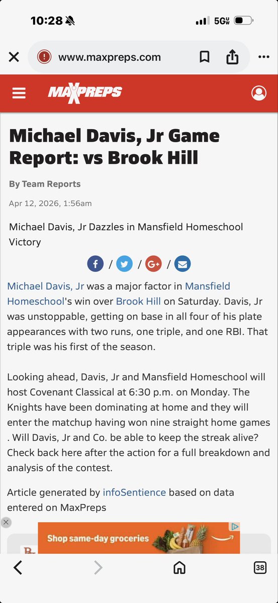 Michael Davis Jr. tweet media
