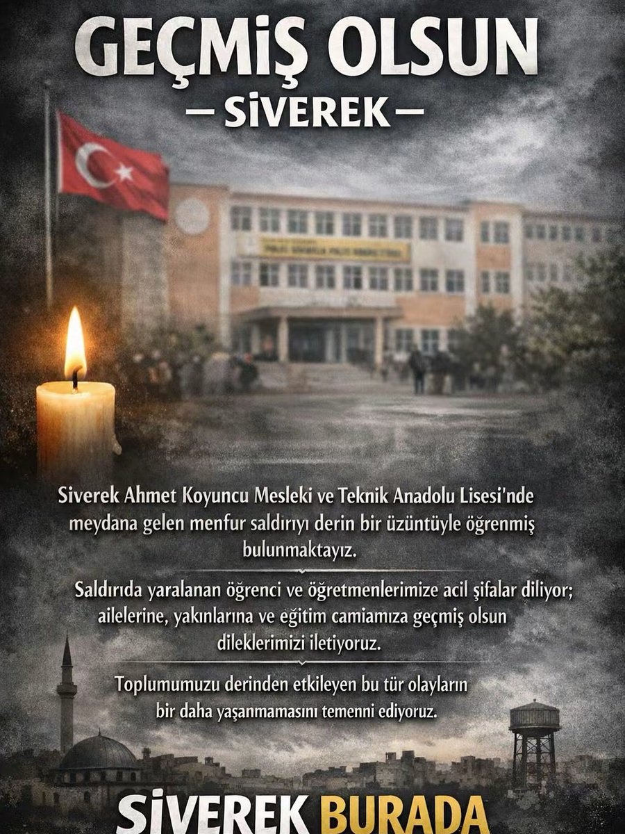 siverekburada's tweet photo. GEÇMİŞ OLSUN Siverek 

#saldırı #siverek 16yaralı https://t.co/IlL7SxTp4F