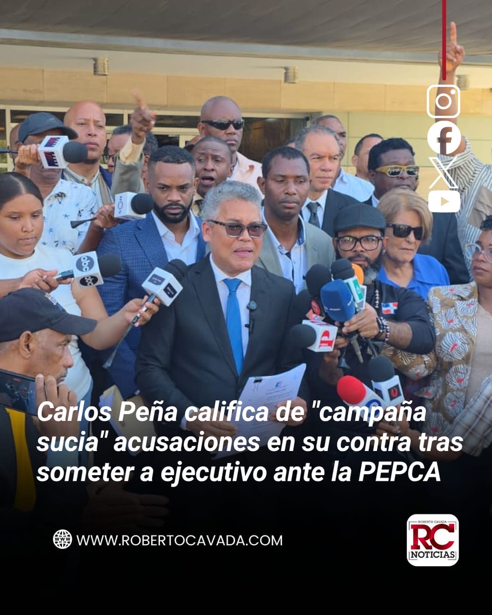 Carlos Peña califica de “campaña sucia” acusaciones en su contra tras someter a ejecutivo ante la PEPCA

robertocavada.com/carlos-pena-ca…

RCnoticias #RobertoCavada #PEPCA
